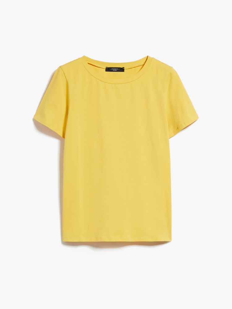 Jersey T-shirt - BRIGHT YELLOW - Weekend Max Mara