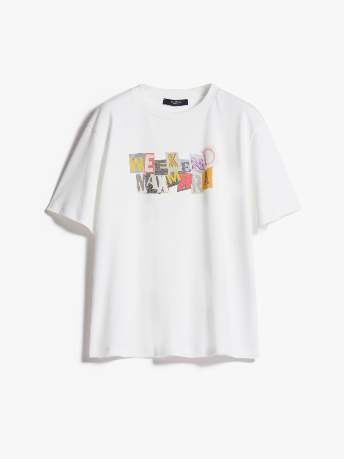 Printed jersey T-shirt - OPTICAL WHITE - Weekend Max Mara - 6