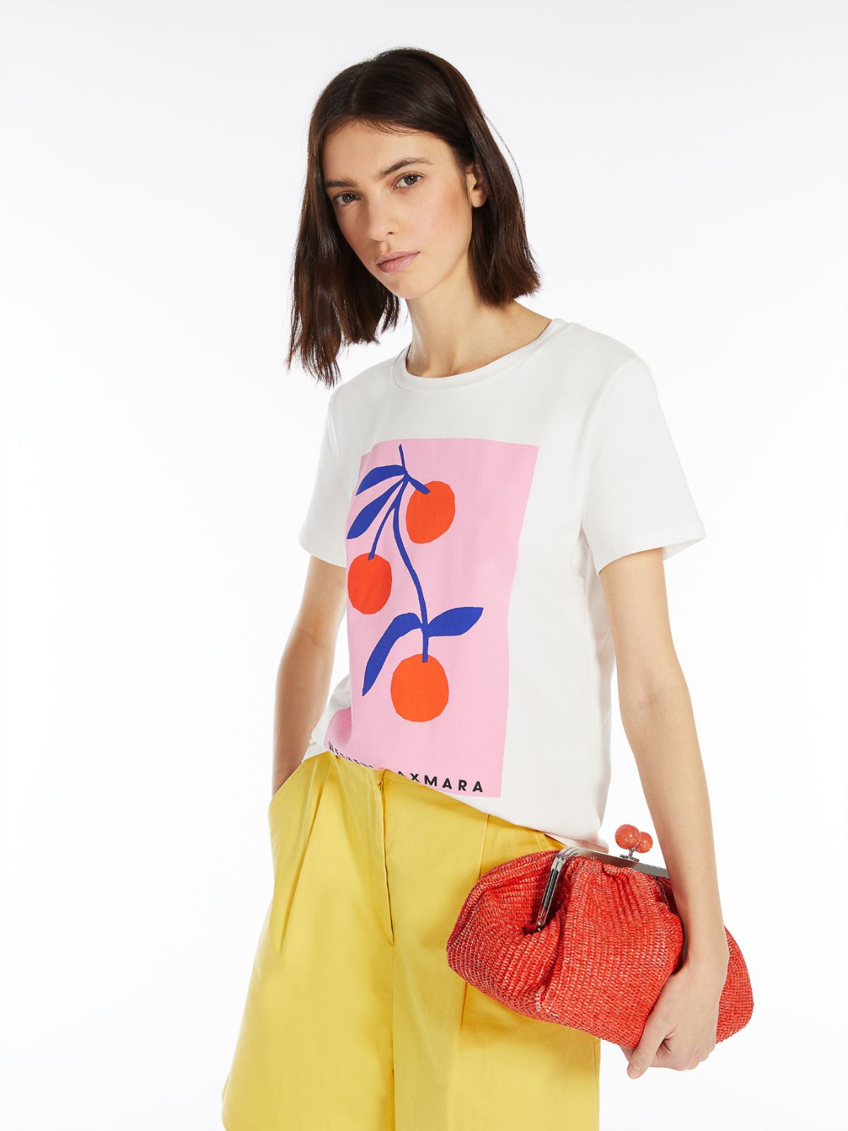 T-shirt in printed jersey - WHITE - Weekend Max Mara - 4