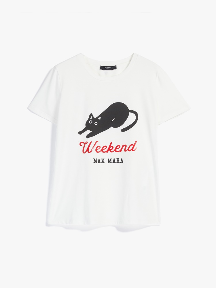 T-shirt in jersey stampato - BIANCO - Weekend Max Mara - 2