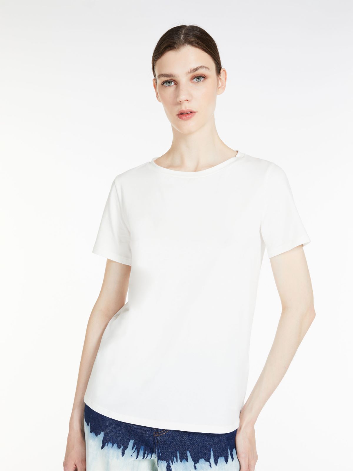 Jersey T-shirt - WHITE - Weekend Max Mara - 4
