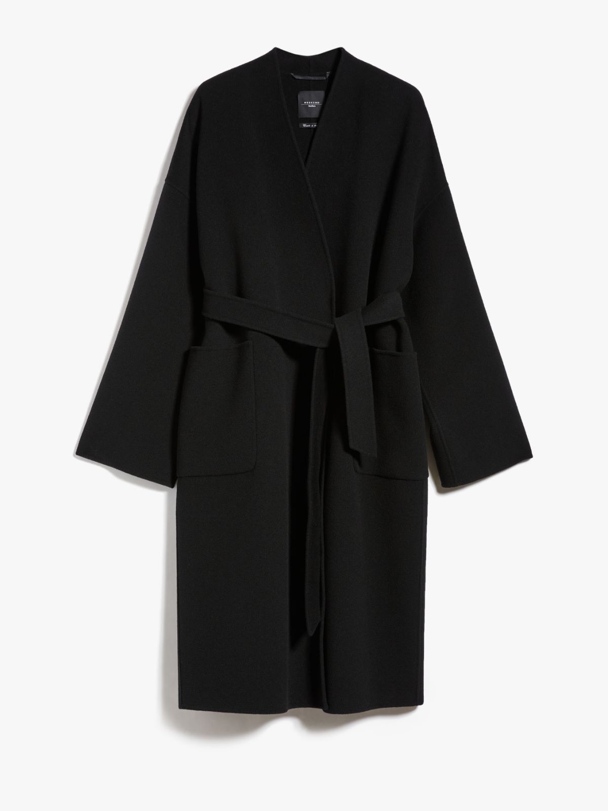 Wool broadcloth coat - BLACK - Weekend Max Mara - 5