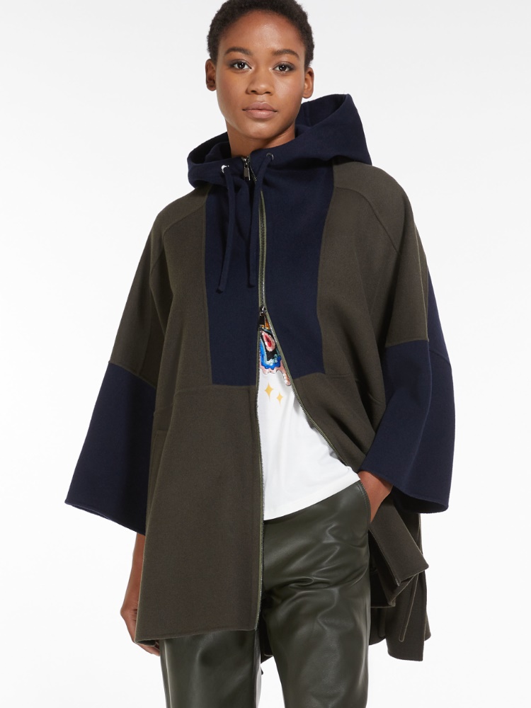 Oversized jacket in wool - KAKI - Weekend Max Mara