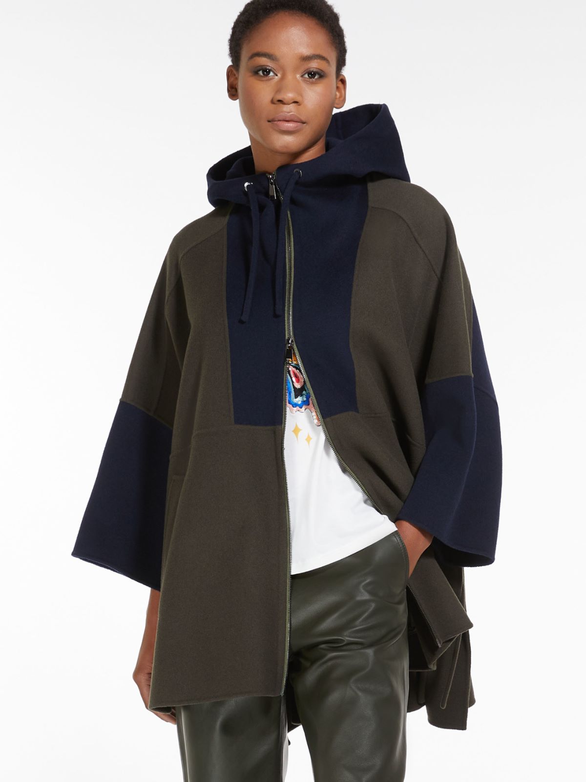 Oversized jacket in wool - KAKI - Weekend Max Mara - 4