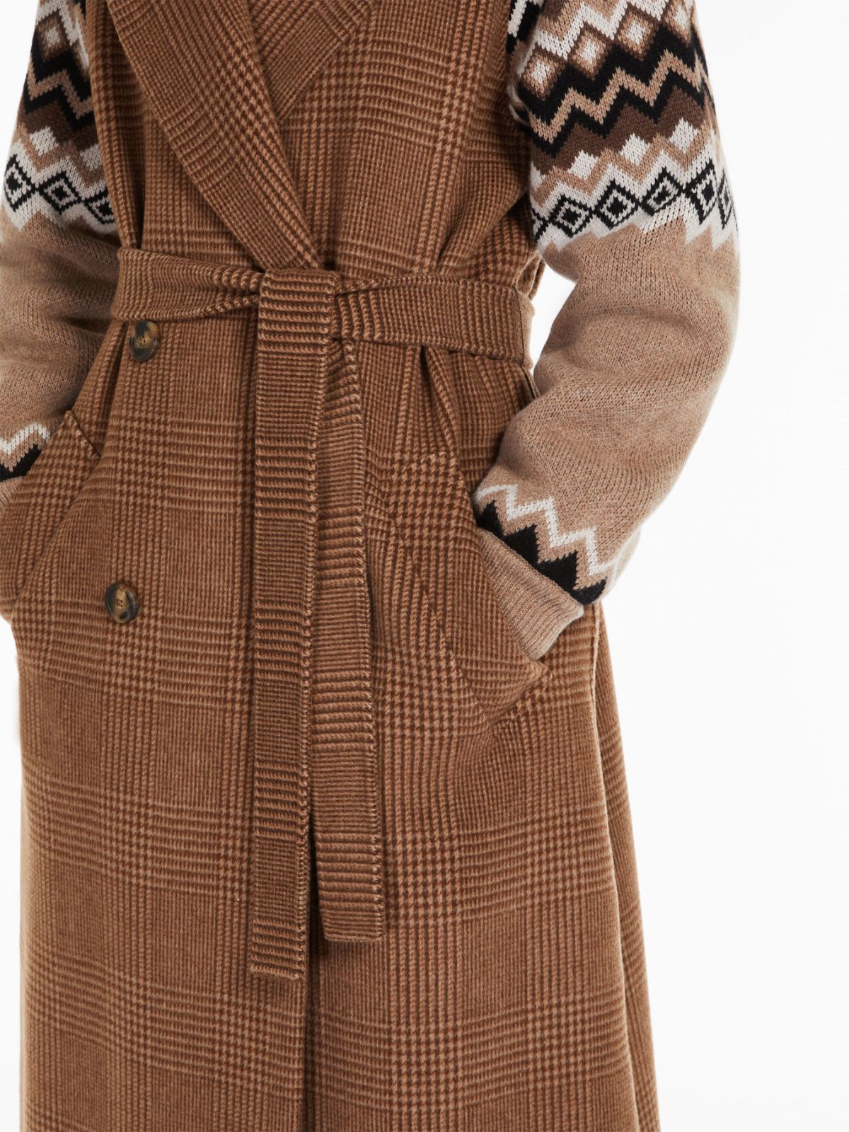 Wool broadcloth coat - CARAMEL - Weekend Max Mara - 4
