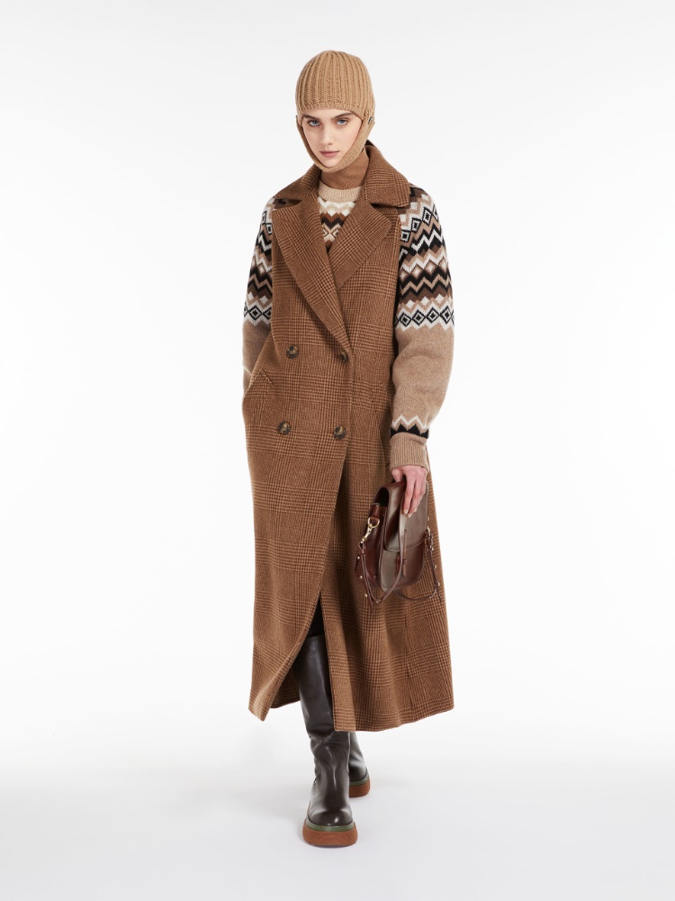Wool broadcloth coat - CARAMEL - Weekend Max Mara