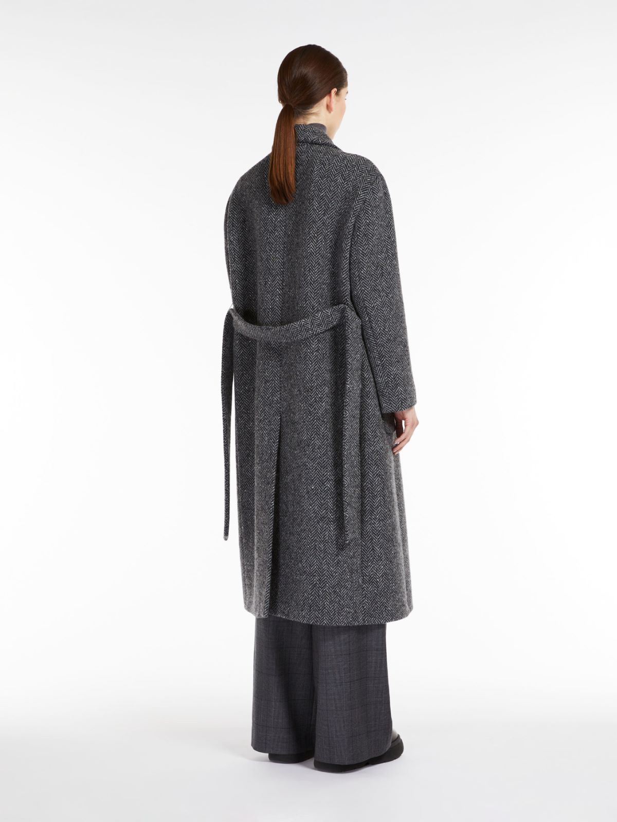 Wool tweed coat - DARK GREY - Weekend Max Mara - 3