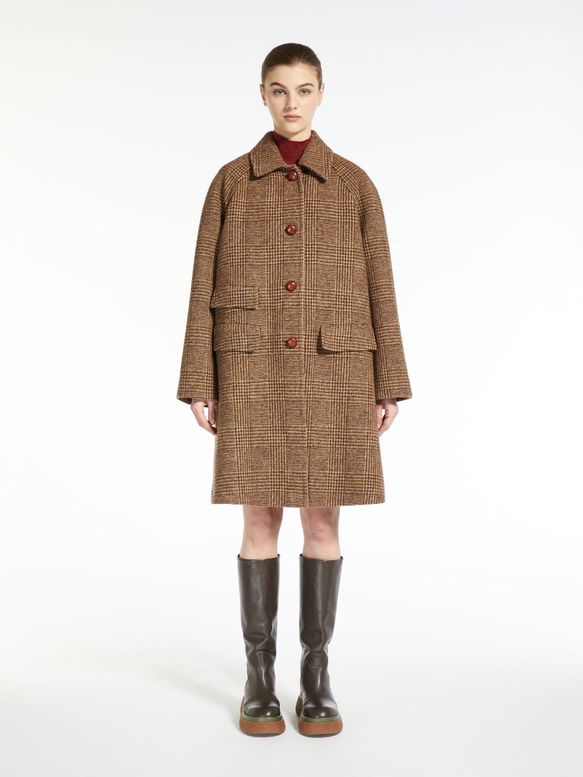 Wool tweed coat - HAZELNUT BROWN - Weekend Max Mara - 2