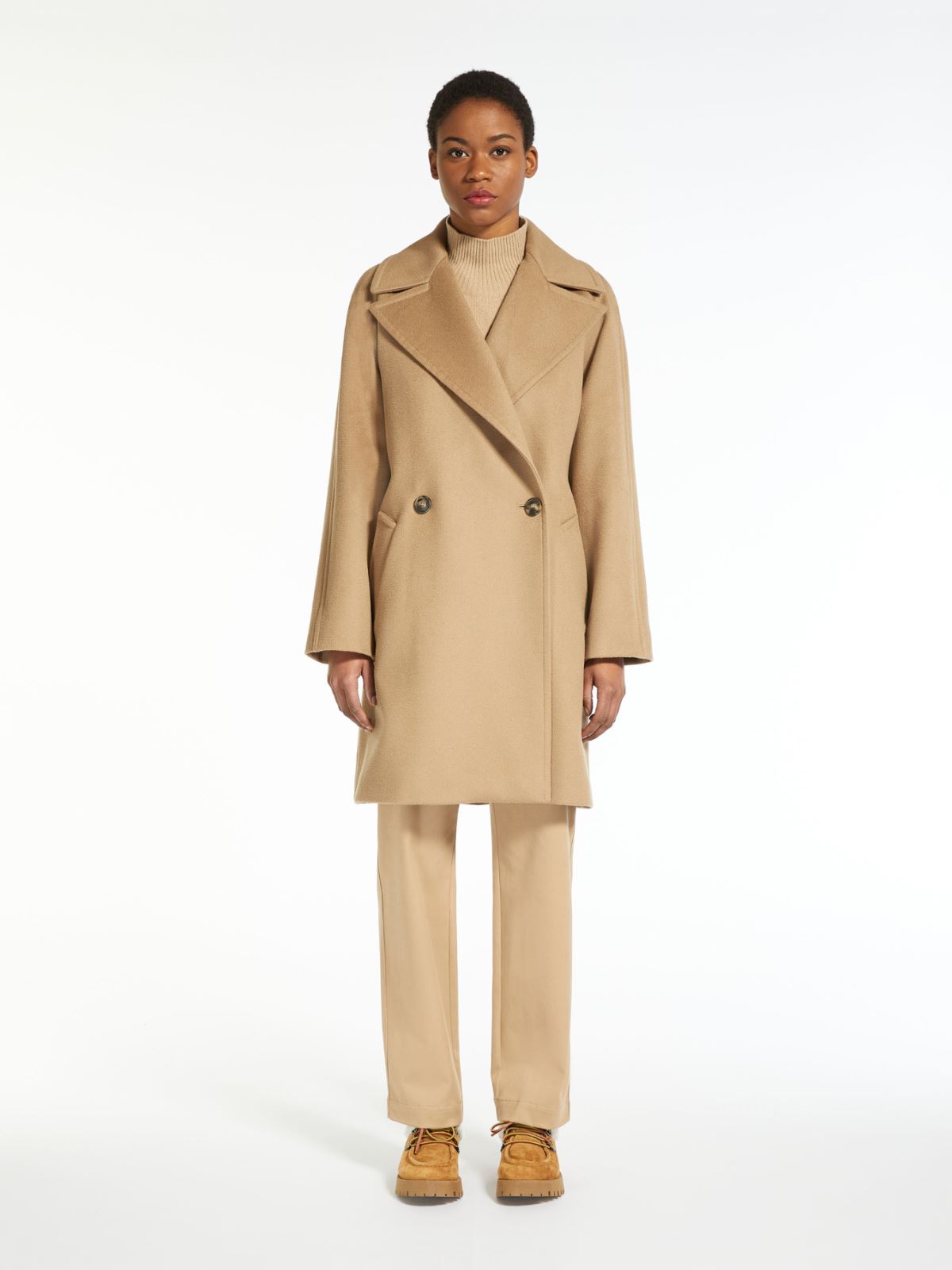 Wool broadcloth coat - CAMEL - Weekend Max Mara - 2