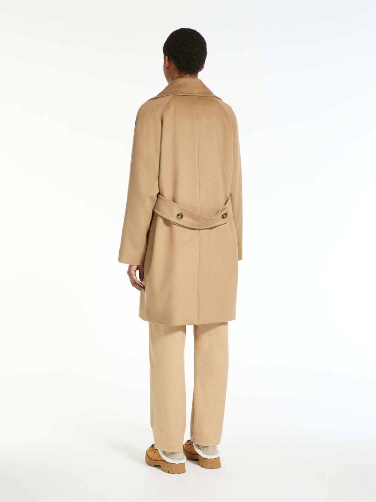 Wool broadcloth coat - CAMEL - Weekend Max Mara - 3