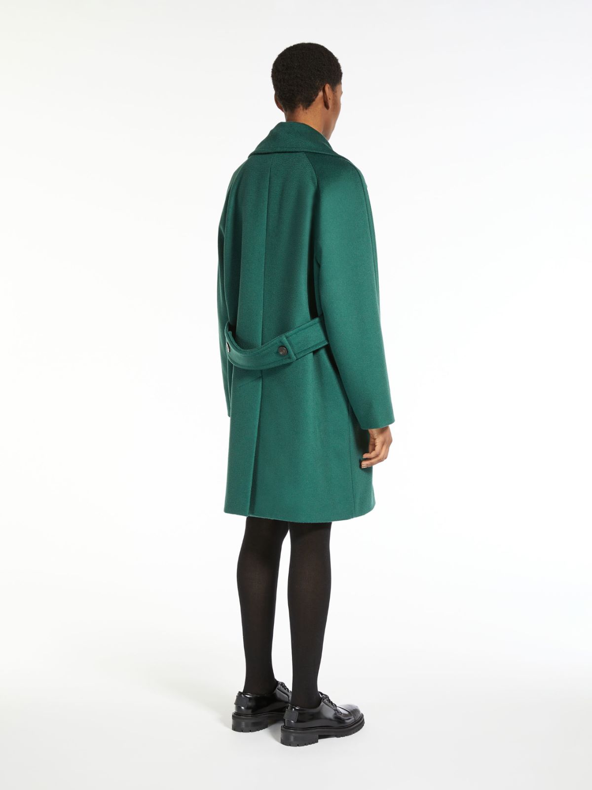 Wool broadcloth coat - GREEN - Weekend Max Mara - 3
