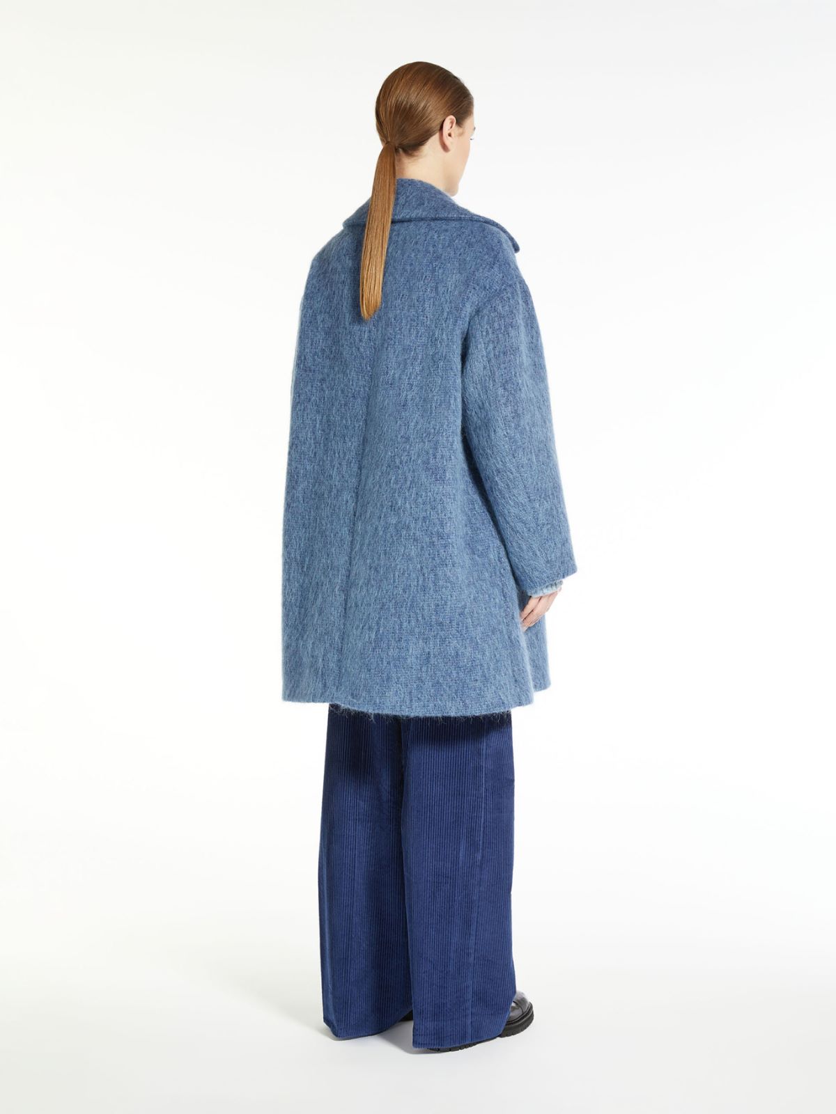 Wool, mohair and alpaca coat - CHINA BLUE - Weekend Max Mara - 3
