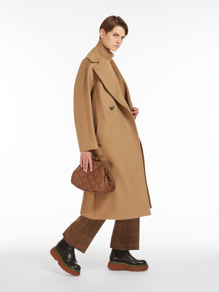 Wool broadcloth coat - CAMEL - Weekend Max Mara