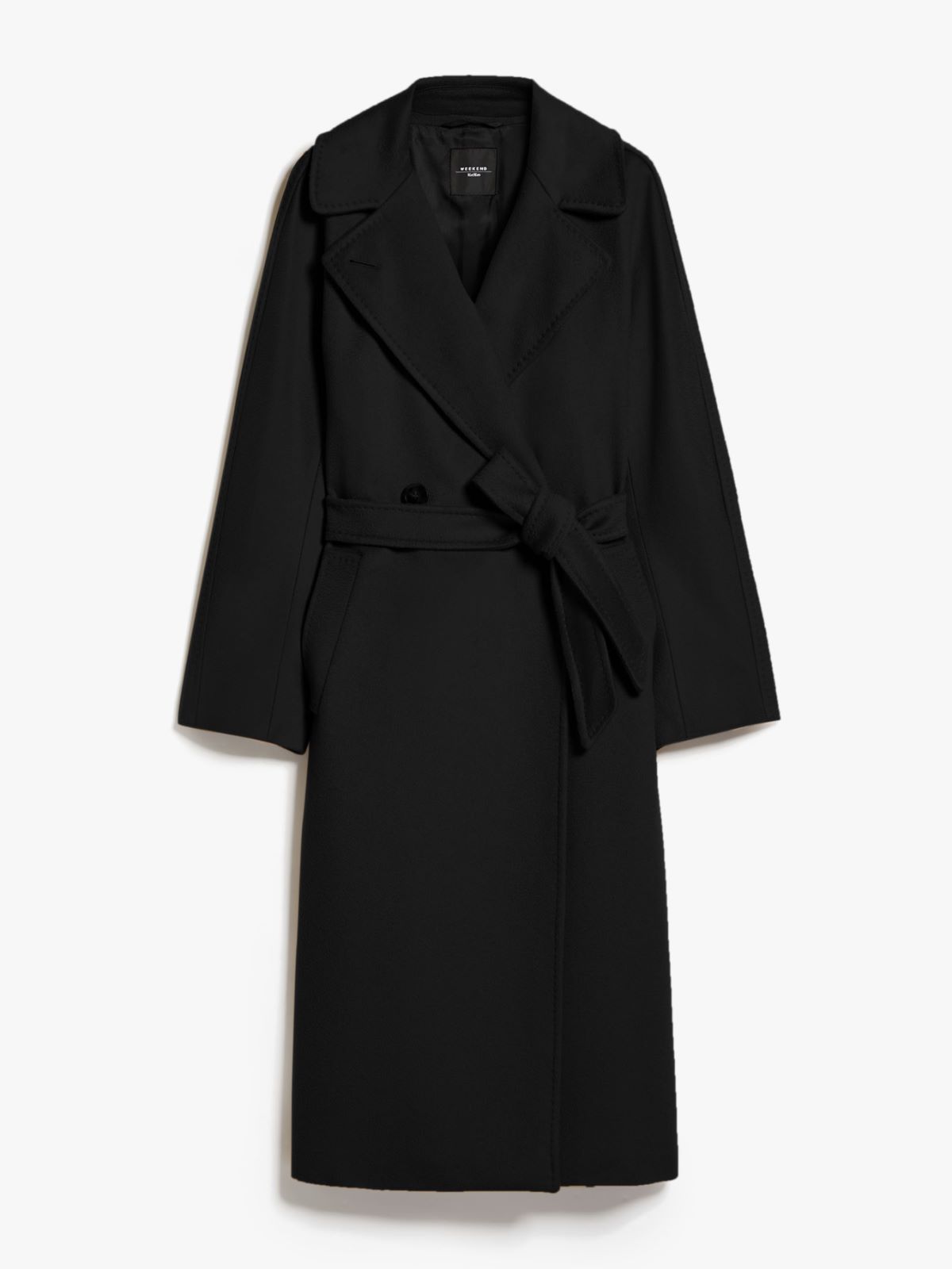 Wool broadcloth coat - BLACK - Weekend Max Mara - 5
