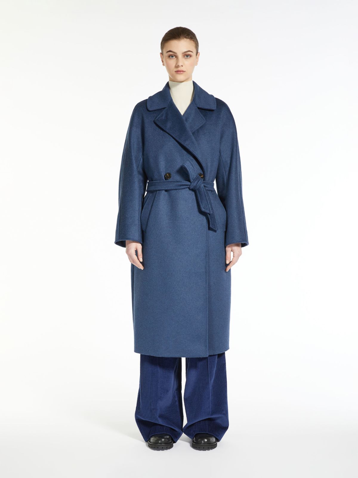 Wool broadcloth coat - NAVY - Weekend Max Mara - 2