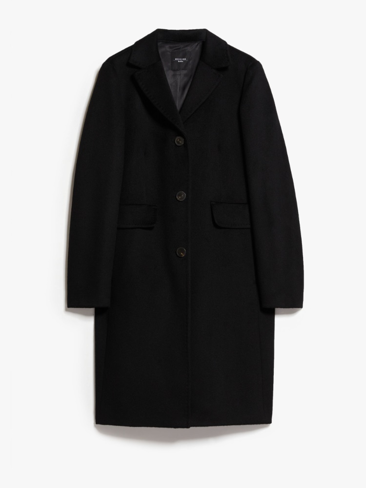 Wool broadcloth coat - BLACK - Weekend Max Mara - 2