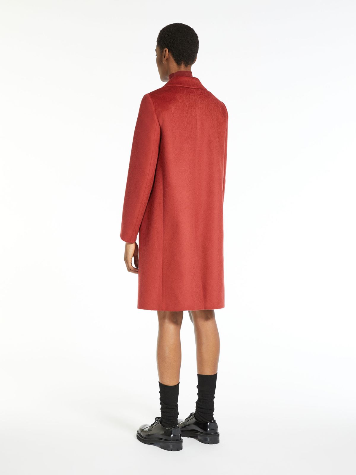Wool broadcloth coat - RED - Weekend Max Mara - 3