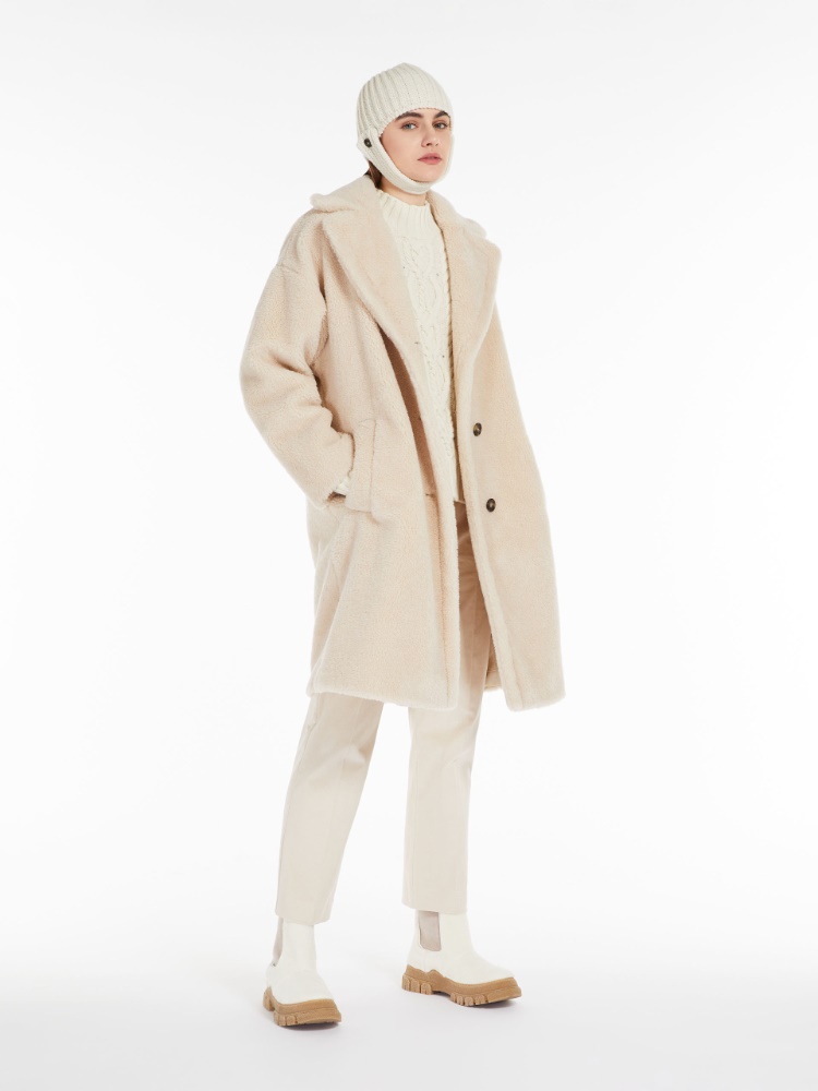 Fur-look wool coat - BEIGE - Weekend Max Mara - 2