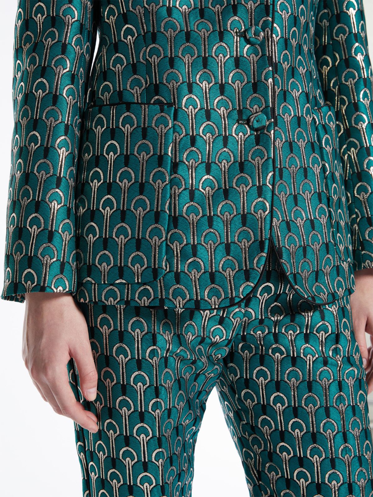 Jacquard fabric blazer - TURQUOISE - Weekend Max Mara - 5