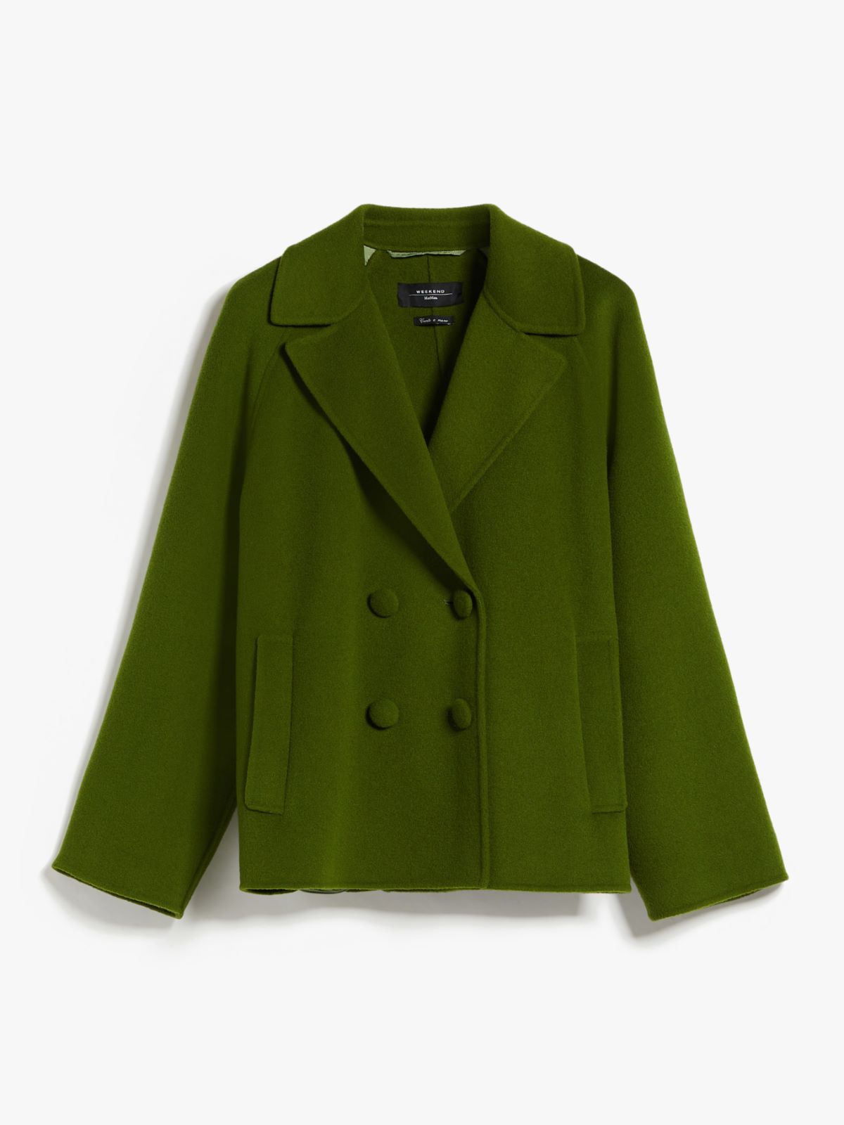 Double-breasted jacket in wool - GREEN - Weekend Max Mara - 6