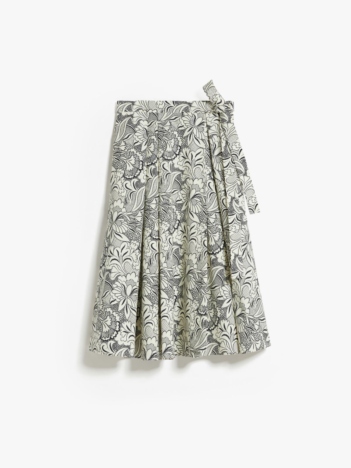 Wrap skirt in printed faille - BLACK - Weekend Max Mara - 6