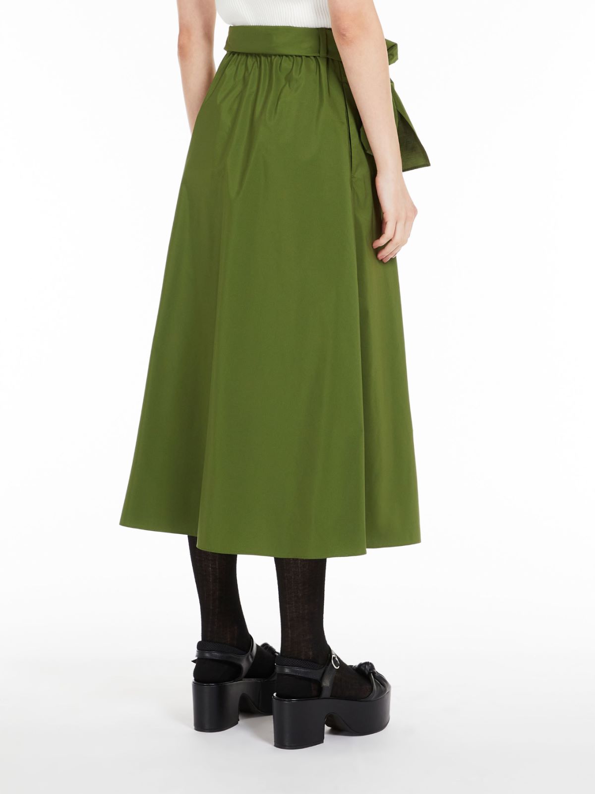 Full skirt in taffeta - GREEN - Weekend Max Mara - 3