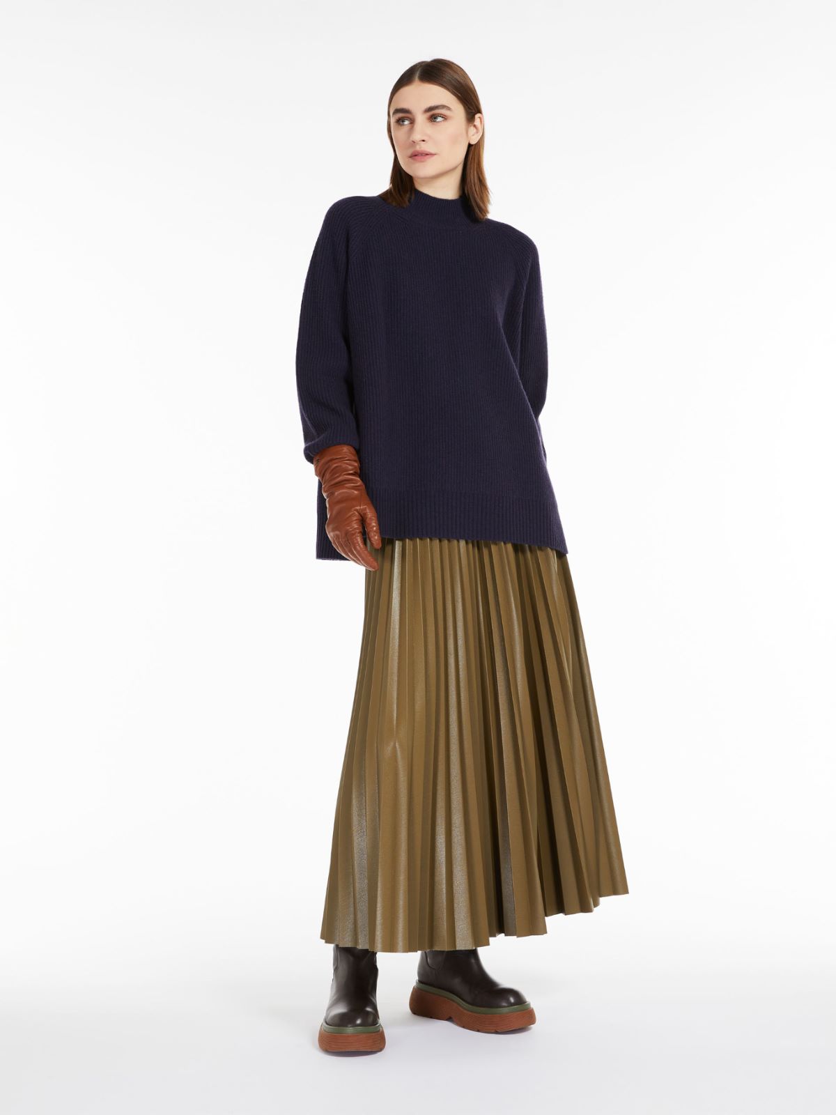 Weekend by Maxmara Giugno Quilted Jersey A-line Skirt in Black