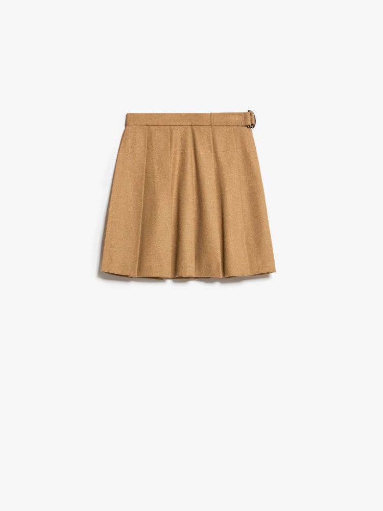 Wool flannel skirt - CARAMEL - Weekend Max Mara - 2