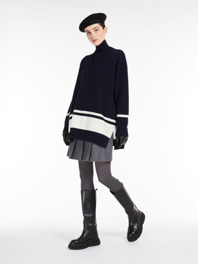 Wool flannel skirt - MEDIUM GREY - Weekend Max Mara - 2