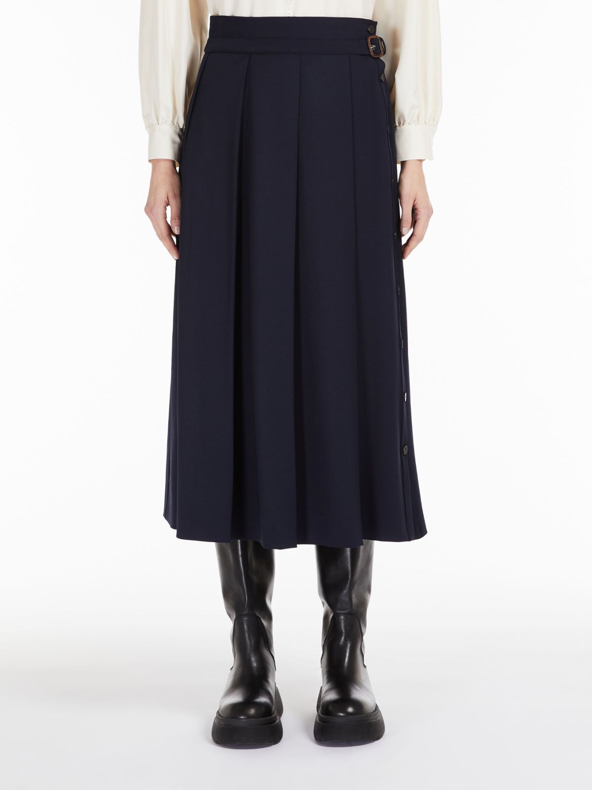 Technical wool gabardine skirt - ULTRAMARINE - Weekend Max Mara - 2
