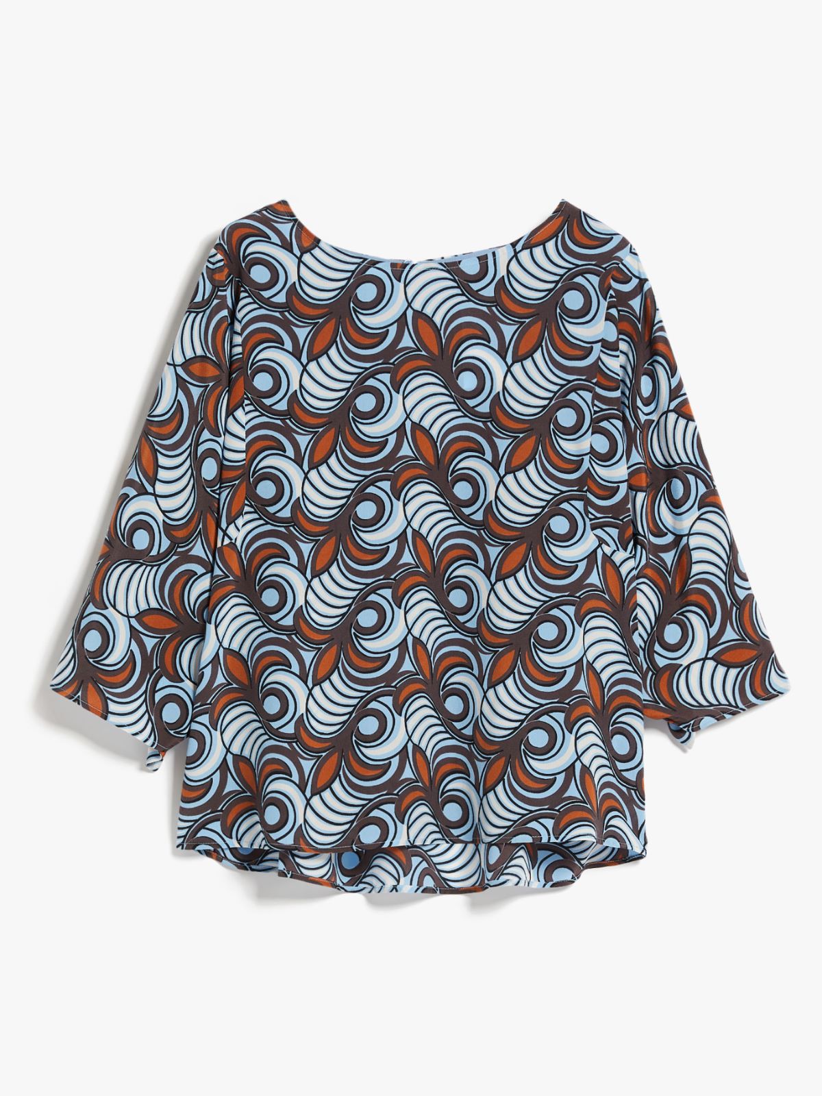 Printed silk blouse - TOBACCO - Weekend Max Mara - 6