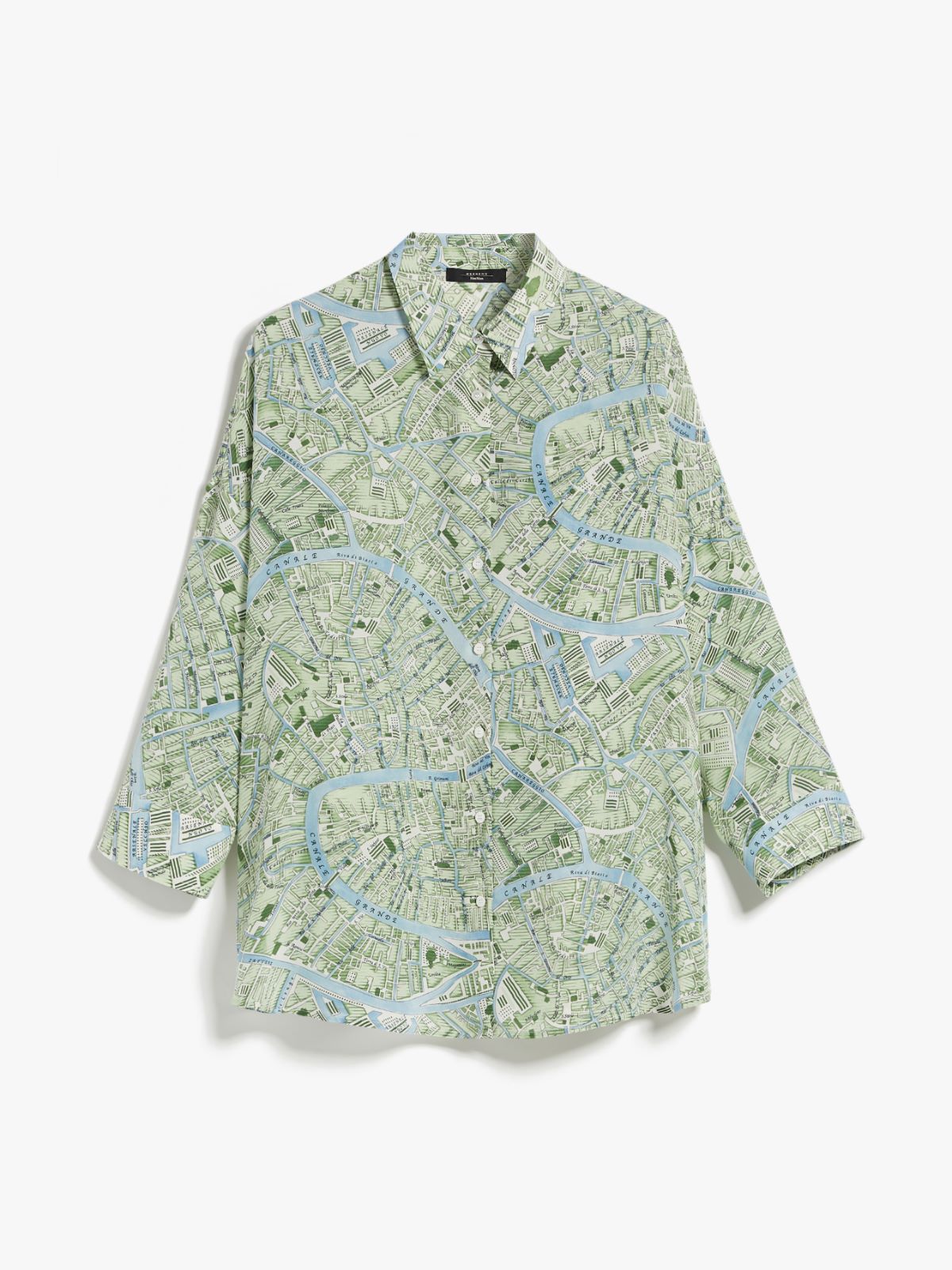 Printed silk shirt - GREEN - Weekend Max Mara - 6