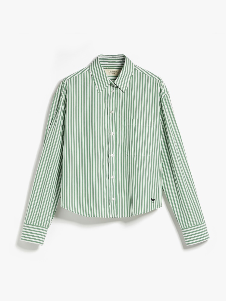 Striped cotton shirt - GREEN - Weekend Max Mara - 2