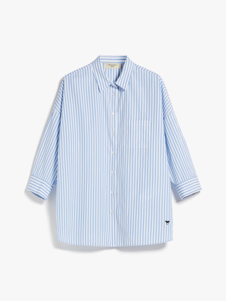 Loose shirt in striped poplin - LIGHT BLUE - Weekend Max Mara - 2