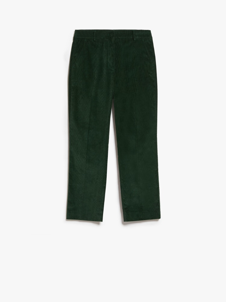 Stone Island Straight-leg Cotton-corduroy Trousers in Green for Men | Lyst  UK