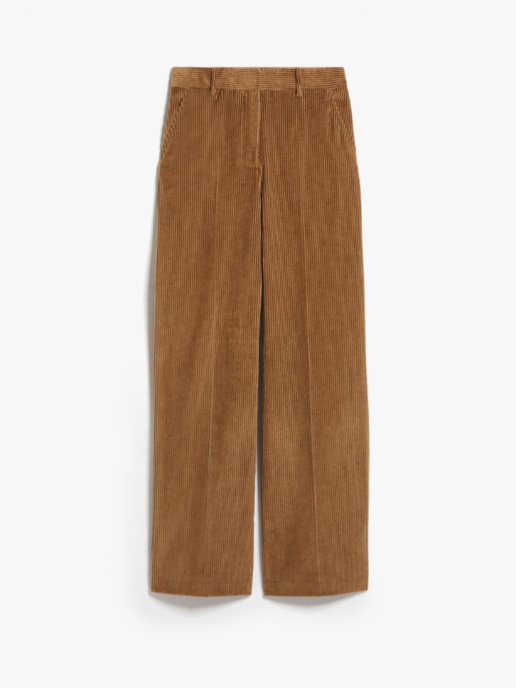 Pantaloni in velluto di cotone - CAMMELLO - Weekend Max Mara