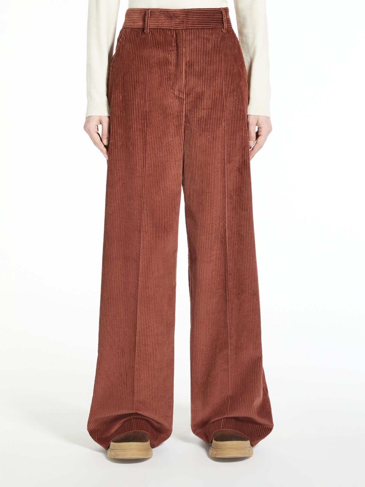 Cotton velvet trousers - RUST - Weekend Max Mara - 2
