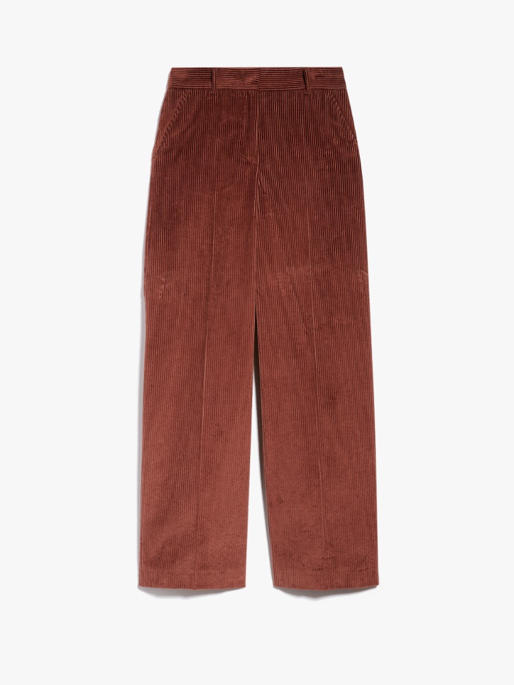 Pantaloni in velluto di cotone - RUGGINE - Weekend Max Mara