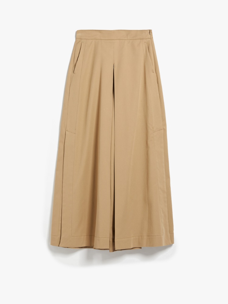 Wide-leg trousers in stretch cotton - CLAY - Weekend Max Mara - 2