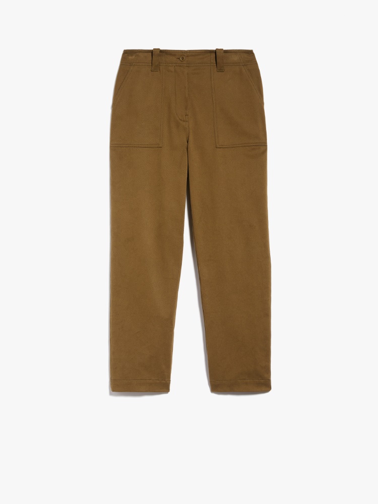 Cotton drill trousers -  - Weekend Max Mara