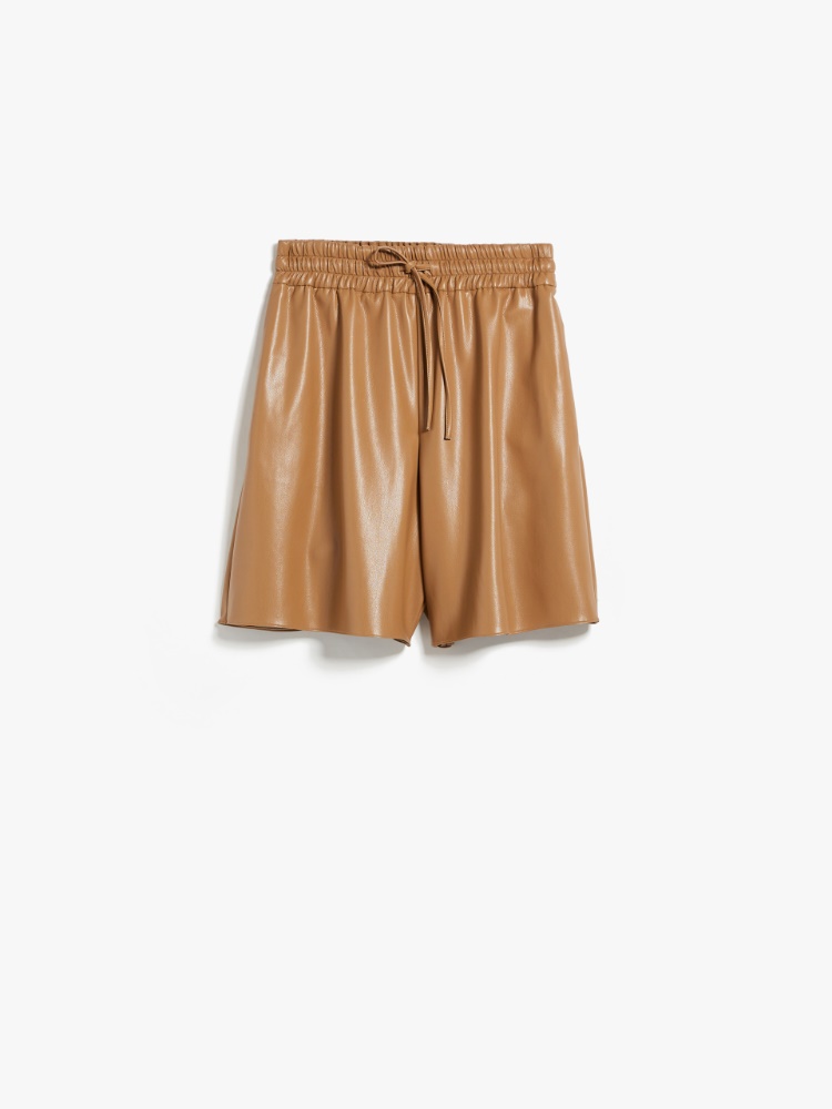 Loose-fit shorts with drawstring - CAMEL - Weekend Max Mara