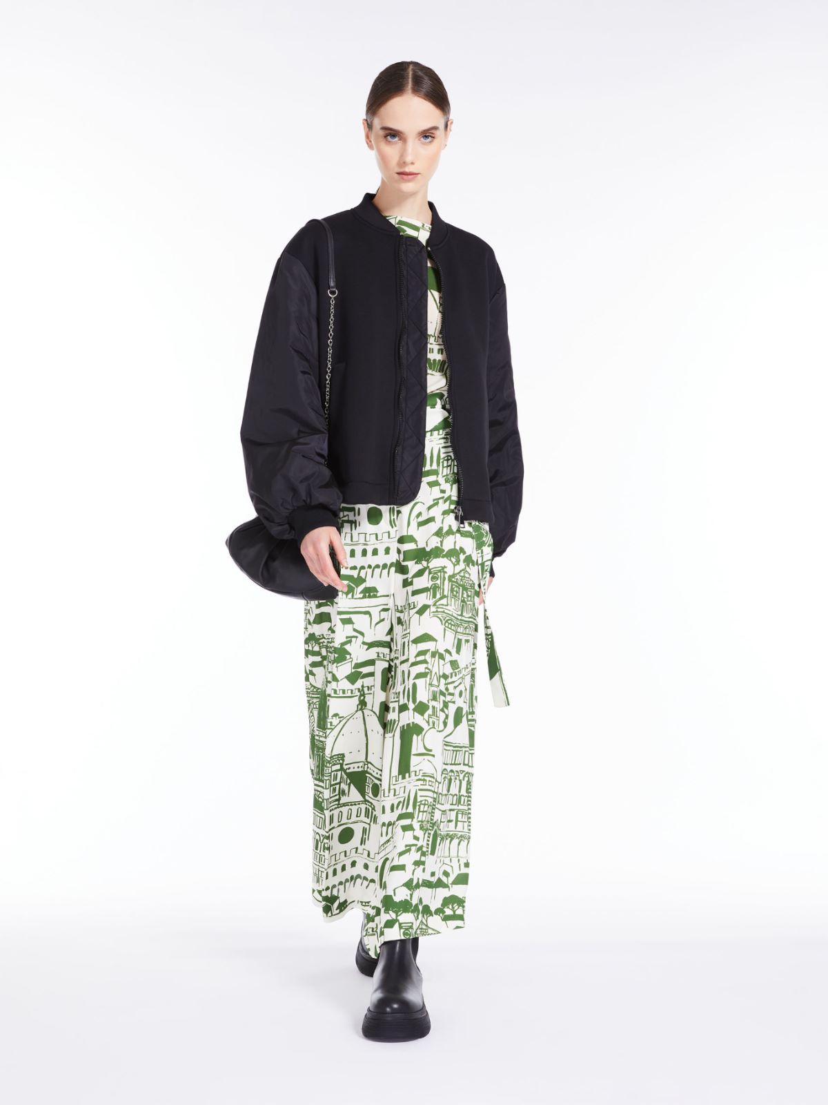 Printed silk top - GREEN - Weekend Max Mara