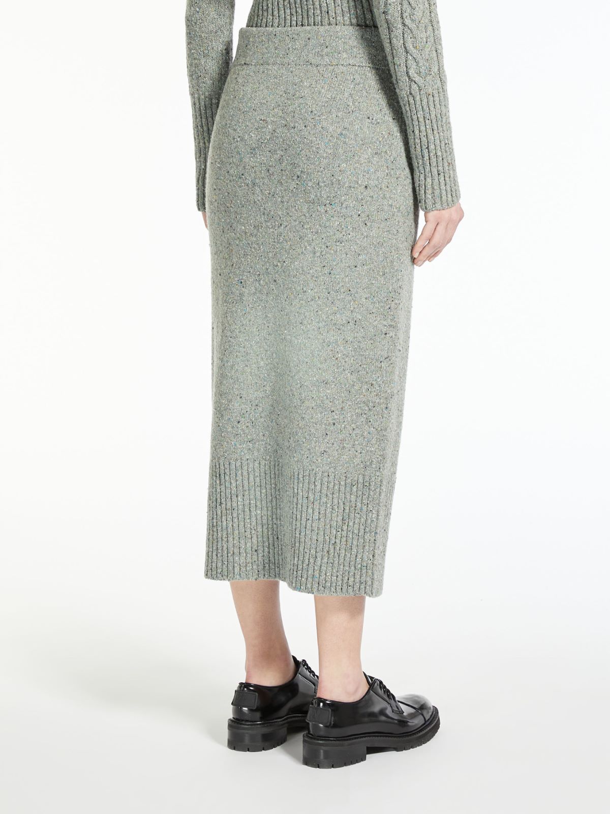 Tweed yarn skirt - MEDIUM GREY - Weekend Max Mara - 3