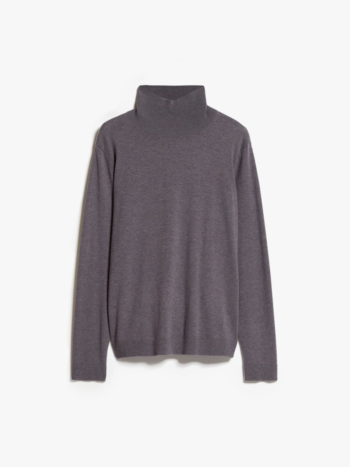 Silk and wool yarn sweater, dark grey | Weekend Max Mara