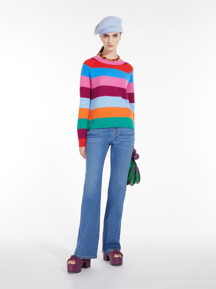 Striped cashmere knit - TANGERINE - Weekend Max Mara