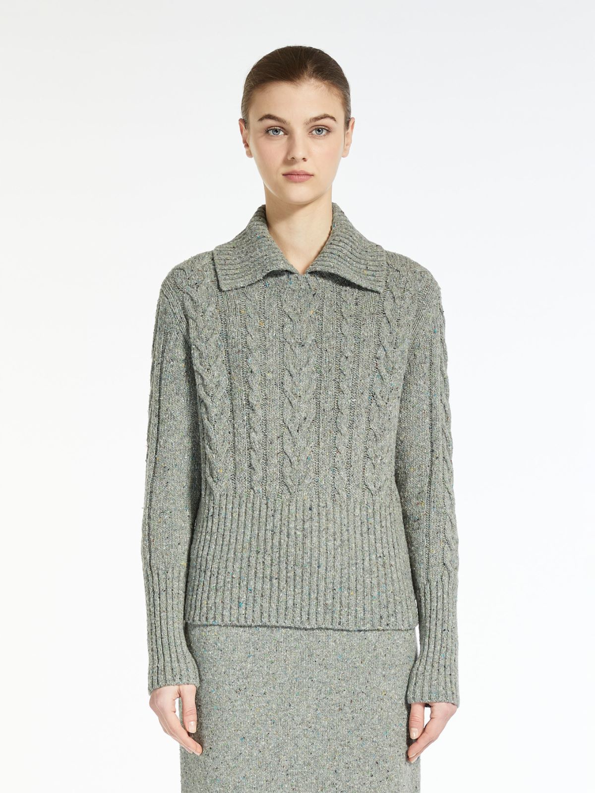 Tweed yarn sweater - MEDIUM GREY - Weekend Max Mara - 2