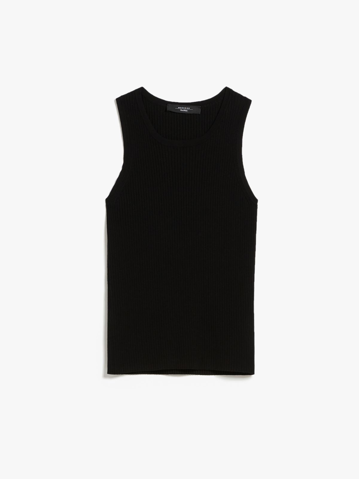 Ribbed top in stretch knit - BLACK - Weekend Max Mara - 6