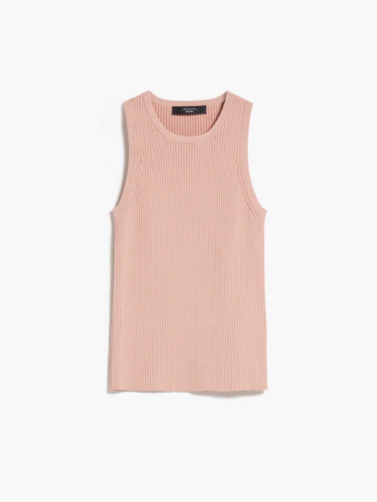 Ribbed top in stretch knit - PEACH - Weekend Max Mara - 2