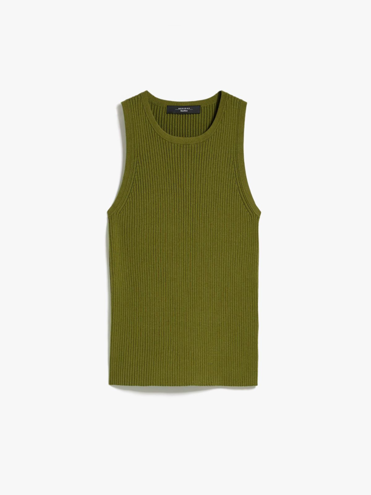 Ribbed top in stretch knit - GREEN - Weekend Max Mara - 6