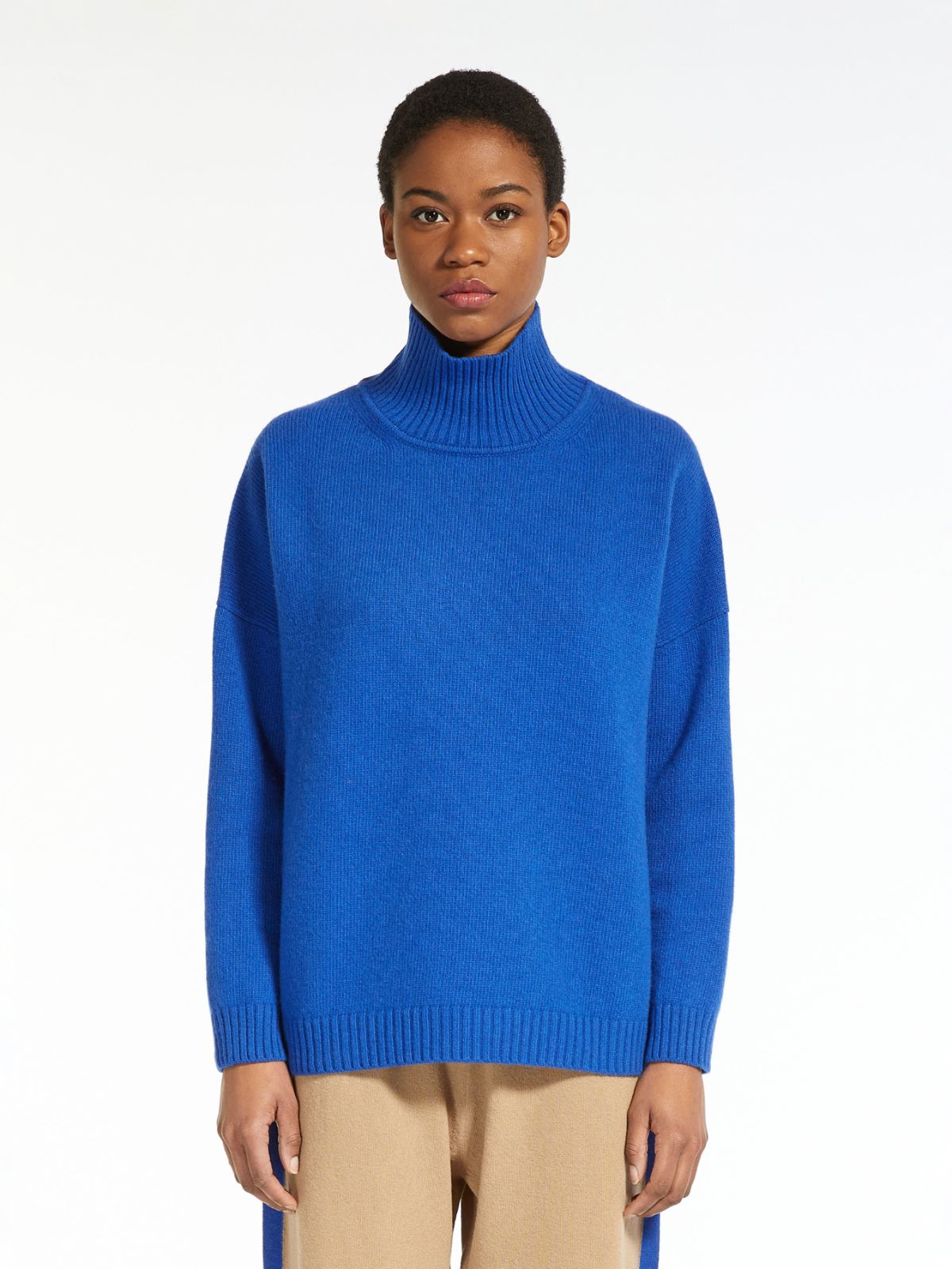 Wool yarn sweater - CORNFLOWER BLUE - Weekend Max Mara - 2